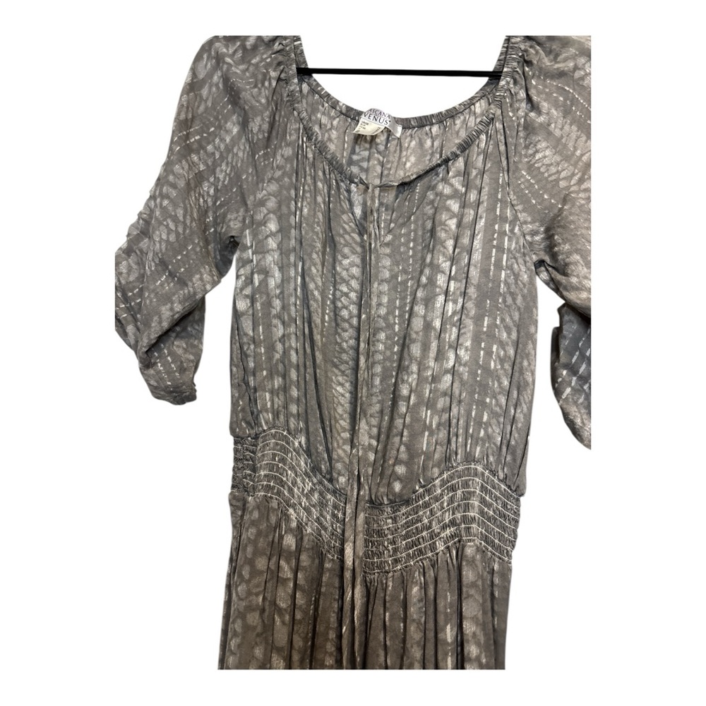 LASCANA for VENUS Boho Maxi Dress 100% Modal Tassel Tie XS - Picture 2 of 7